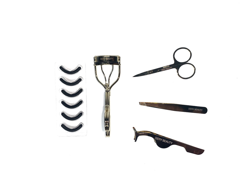 “All you need” Professional lash tool kit - Gold color